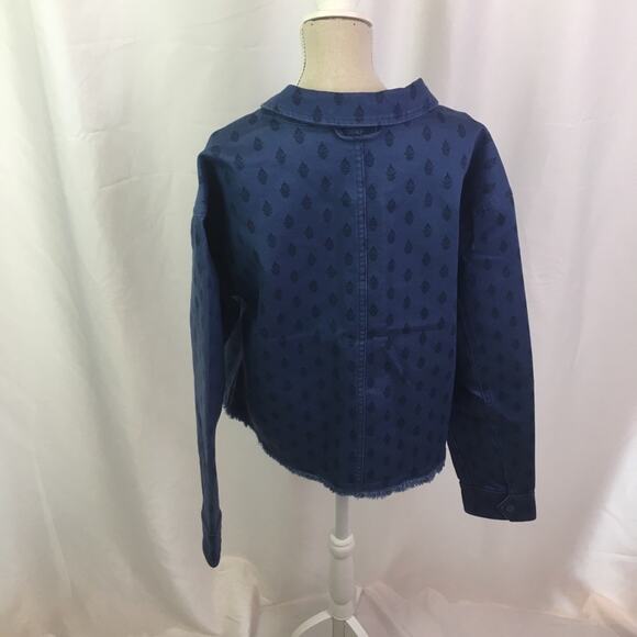 Isaac Mizrahi Live True Denim Fringe Jacket Small - Picture 10 of 16